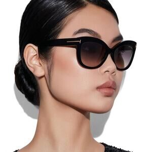 New, TOM FORD Alistair Sunglasses TF524 01B Authentic